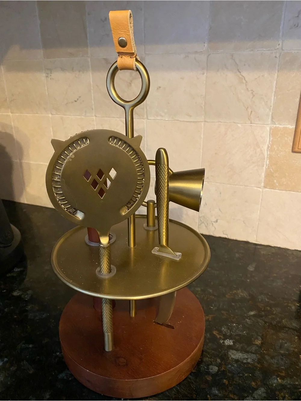 Crate and Barrel X Fryed and Wood Bar Tool Set EUC